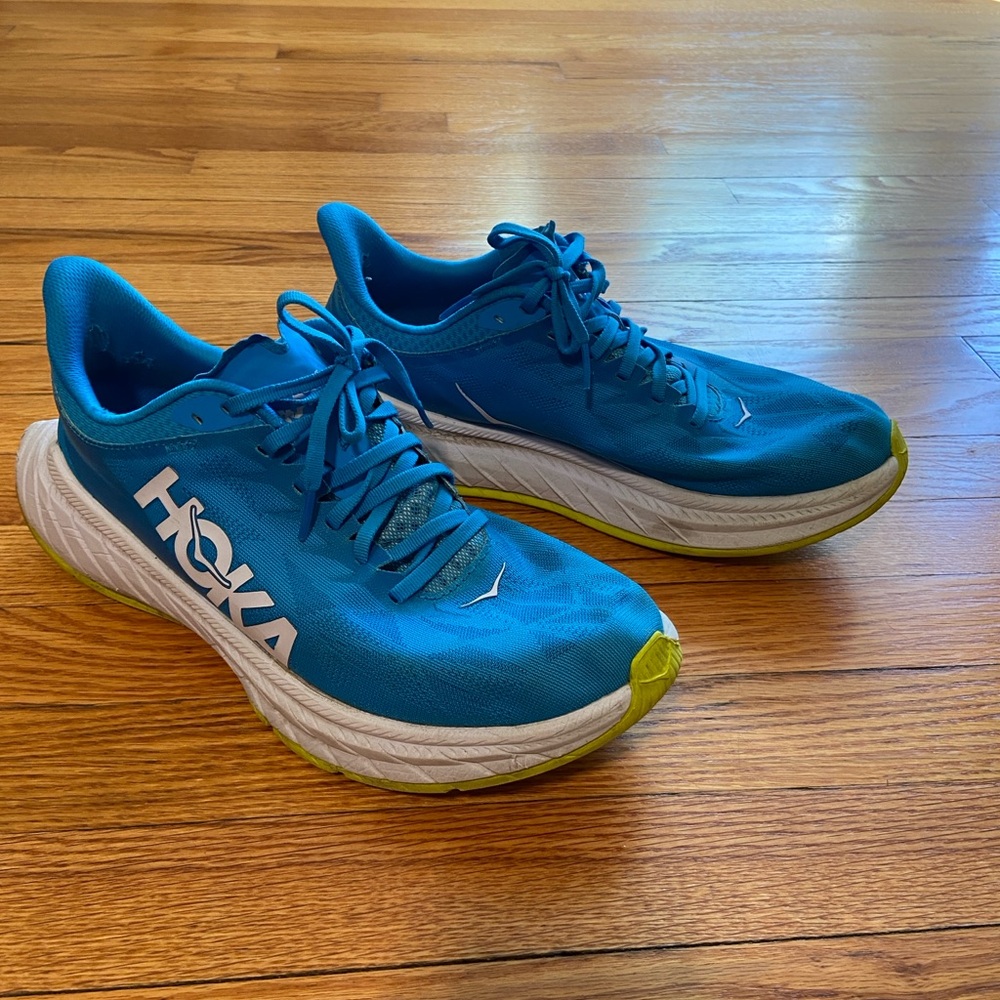Hoka Blue Athletic Shoes with Signature Cushioning